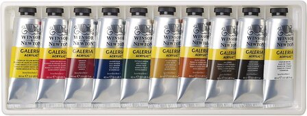 Winsor&amp;Newton Galeria Acrylic 10x 60ml Verfset