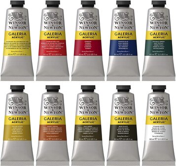 Winsor&amp;Newton Galeria Acrylic 10x 60ml Verfset