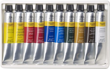 Winsor&amp;Newton Galeria Acrylic 10x 20ml Verfset