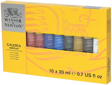 Winsor&amp;Newton Galeria Acrylic 10x 20ml Verfset