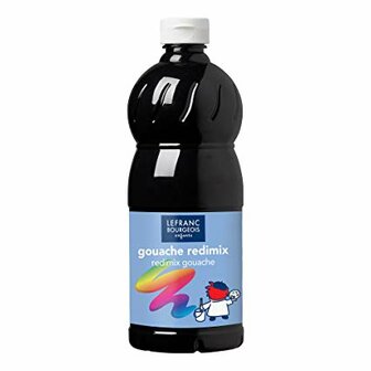 L&amp;B Plakkaatverf Redimix Black 500ml