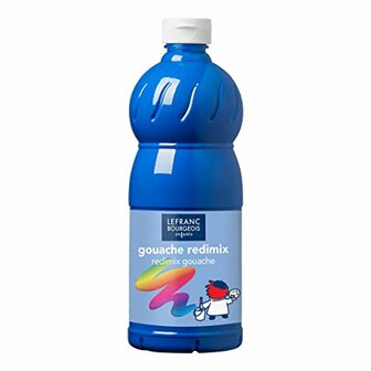 L&amp;B Plakkaatverf Redimix Cyan Primary Blue 500ml