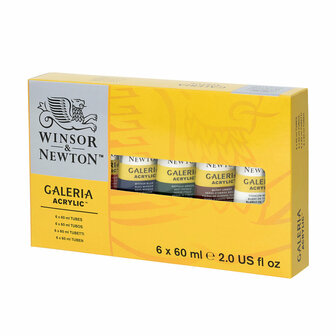 Winsor&amp;Newton Galeria Acrylic 6x 60ml Verfset