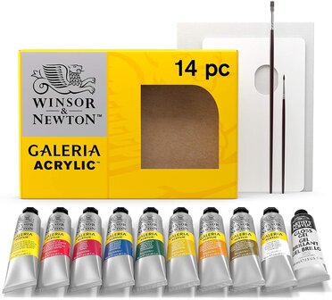 Winsor&amp;Newton Galeria Acrylic 14-delige Verfset