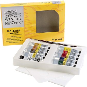 Winsor&amp;Newton Galeria Acrylic 14-delige Verfset