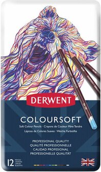 Derwent 12 Coloursoft potloden