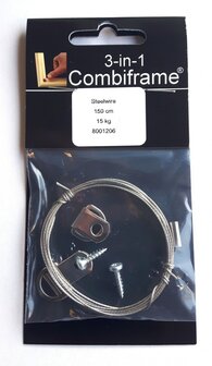 Ophang Set Staaldraad 150cm 15kg