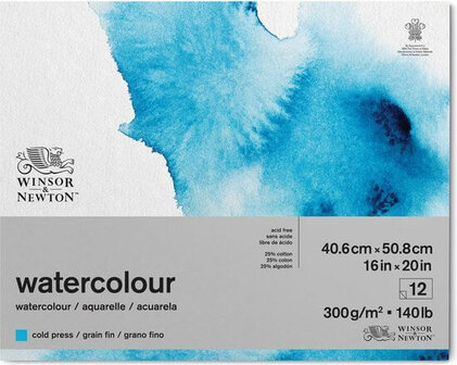 Winsor &amp; Newton Watercolour 27.9cm x 35.6cm Gelijmd