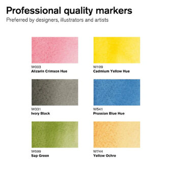 Winsor &amp; Newton Promarker Watercolour Basic Tones 6-Pack