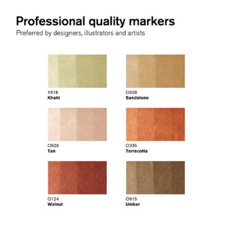 Winsor &amp; Newton Promarker Earth Tones 6-Pack