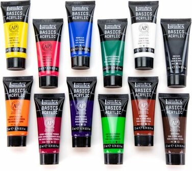 liquitex basics 12 delige verfset