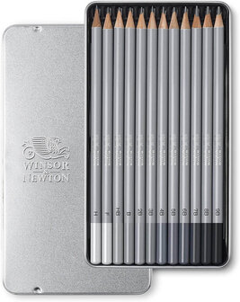Winsor&amp;Newton Studio Collection 12 Soft Grafiet Potloden