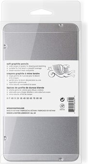 Winsor&amp;Newton Studio Collection 12 Soft Grafiet Potloden