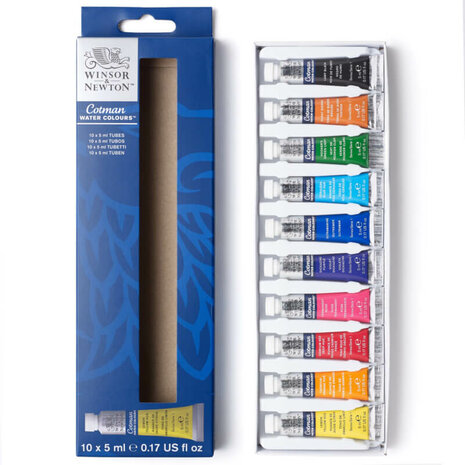 Cotman 10x 5ml Tube Set