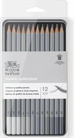 Winsor&Newton Studio Collection Medium Grafiet Potloden