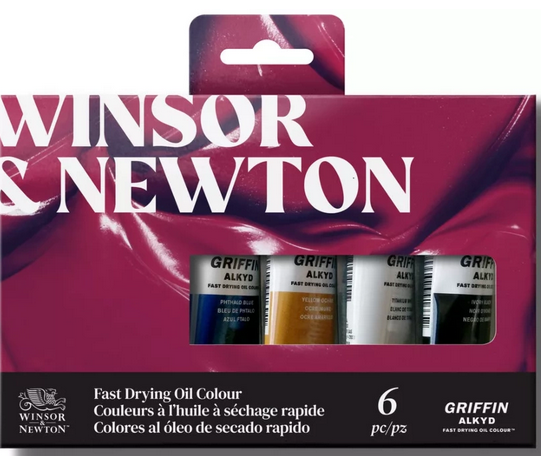 Winsor&Newton Griffin Alkyd Oil Colour Set 6x37ML