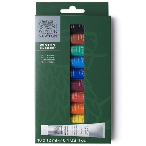 W&N Winton Starter Olieverf Set 10-delige 12ML