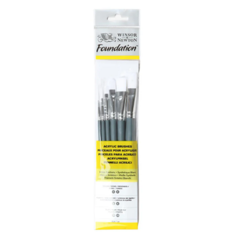 Winsor & Newton Foundation Acryl- en Olieverf Penselen Set