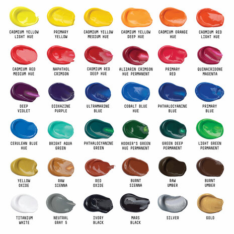 Liquitex Basics 36 delige Verfset