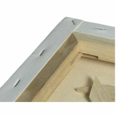 Schildersdoeken Green Leafs 100x100 (3D) 6-Pack