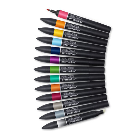 Winsor & Newton Promarker Tattoo Tones 12-pack