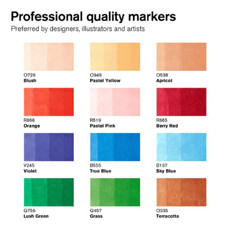 Winsor & Newton Promarker Manga Set 1 12-pack