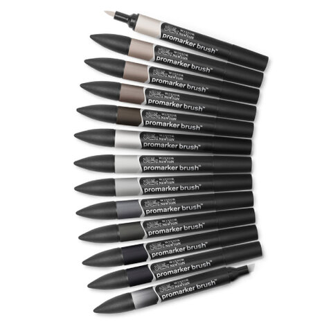 Winsor & Newton Promarker Brush Neutral Tones 12-Pack