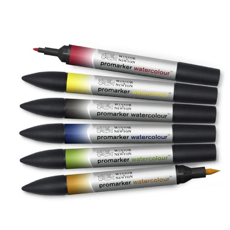 Winsor & Newton Promarker Watercolour Basic Tones 6-Pack
