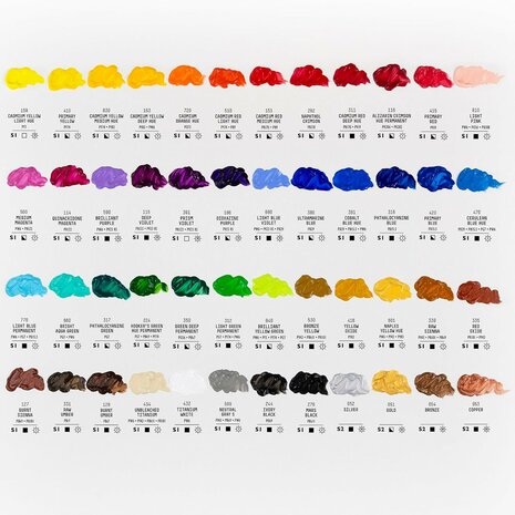 Liquitex basics 48 delige verfset