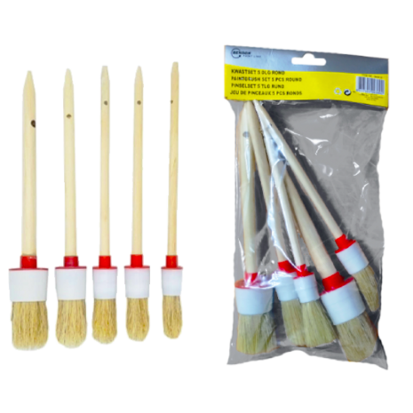 Kwast Set 5 Delig Rond