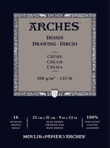 Arches Drawing Cream 200gram 26x36cm