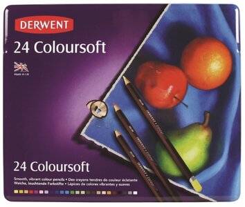 Derwent 24 Coloursoft potloden