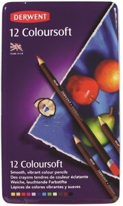Derwent 12 Coloursoft potloden