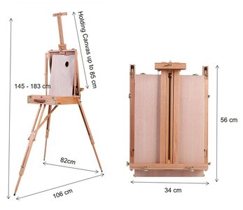 Box easel Auxere Deluxe