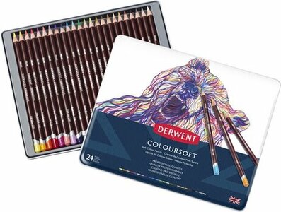 Derwent 24 Coloursoft potloden