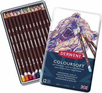 Derwent 12 Coloursoft potloden