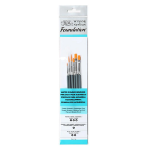 Winsor & Newton Foundation Short Handle Penselenset van 6