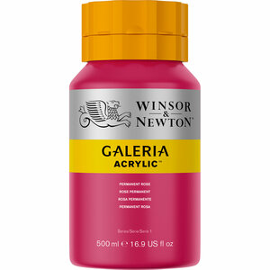 Peinture acrylique permanente Galeria 502 Rose 500 ml