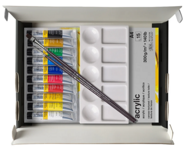 Ensemble de 14 essentiels en acrylique Winsor & Newton