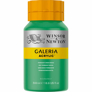 Peinture acrylique permanente Galeria 484, vert moyen, 500 ml