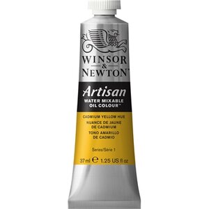 Peinture à l'huile miscible Winsor & Newton, teinte jaune cadmium, 37 ml - 109