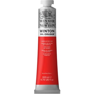 Peinture à l'huile Winton 200 ml 095 Rouge cadmium, teinte
