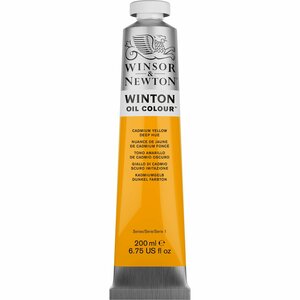 Colorant à l'huile Winton 200 ml 115 Jaune de cadmium foncé, teinte