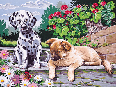 Schilderen Op Nummer Honden Schildersdoeken Schildersezels Penselen Vindt U Bij Paintersworld