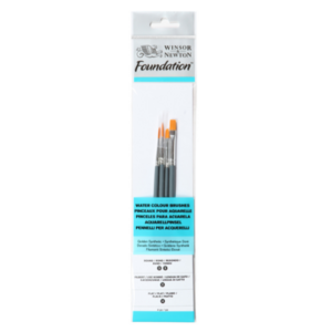 Winsor & Newton Foundation Watercolour Brush Set van 4